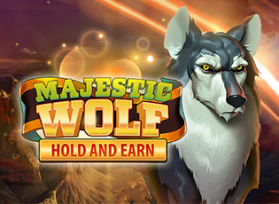 Majestic wolf banner
