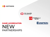 SOFTSWISS Game Aggregator Expands Its Portfolio with  CG Games, Champion, and Formula Spin