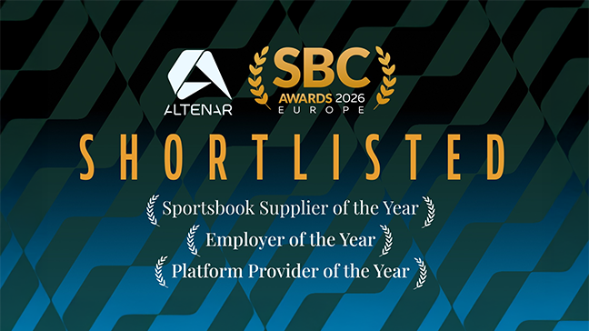 Altenar shortlisted in three categories for SBC Awards Europe 2026