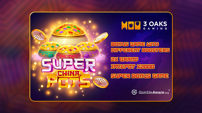 Pot-powered features return in 3 Oaks Gaming release Super China Pots