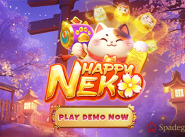 Experience the thrill of Happy Neko, Spadegaming's latest slot release