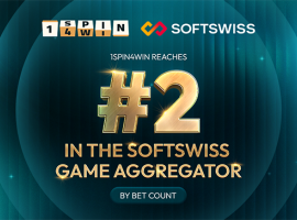 1spin4win keeps second place in the SOFTSWISS Game Aggregator by bet count in H1 2026