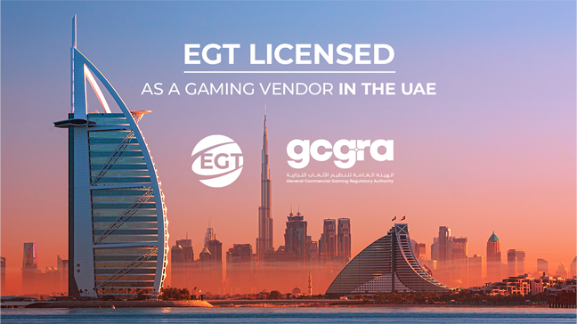 EGT Granted Gaming Related Vendor License in the UAE