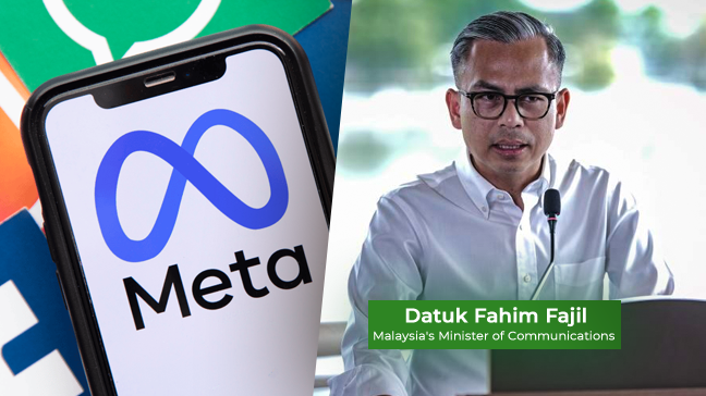 On September 22, a meeting will be held between Meta executives and Malaysian Communications Minister Datuk Fahim Fajil