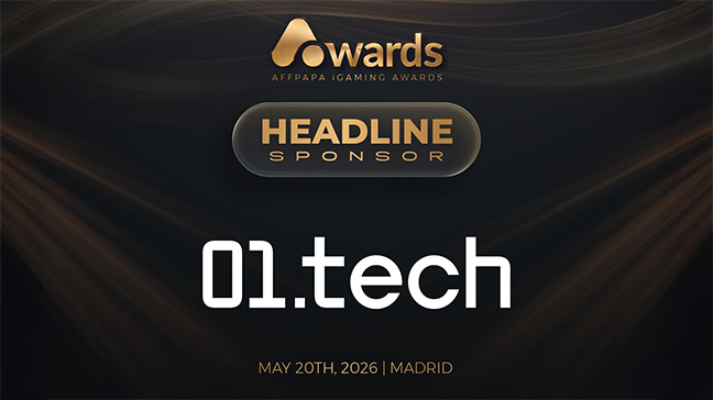 01.tech joins AffPapa iGaming Awards as Headline Sponsor