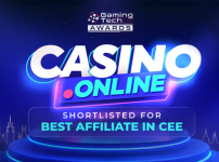 Casino.online Named Finalist for Best Affiliate in CEE at GamingTECH Awards