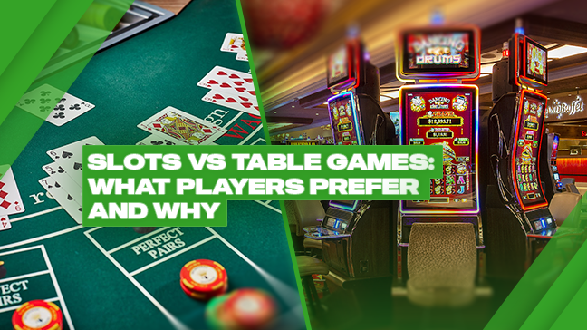Slots vs Table Games: What Players Prefer and Why