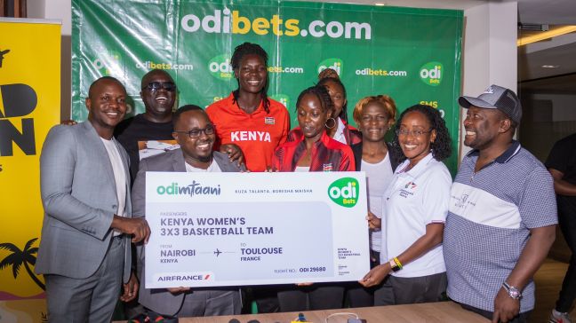Odibets sponsors Kenya Women 3X3 Basketball Team with Ksh 5 Million