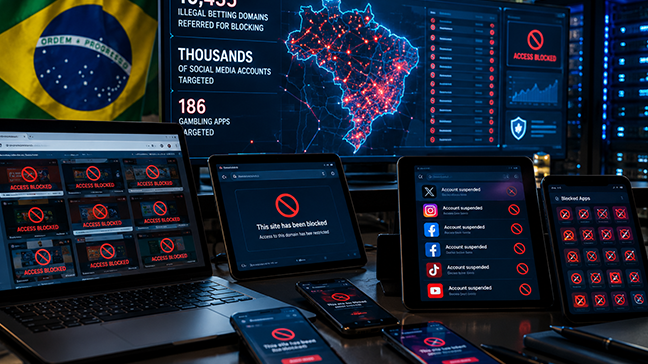 Brazil Moves to Block 10,435 Illegal Betting Sites as Enforcement Expands