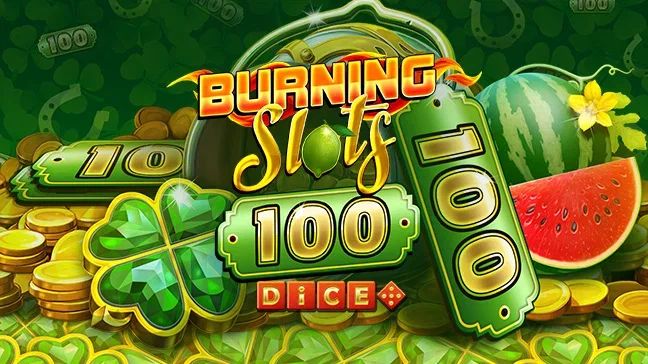 Experience the thrill of Irish Luck with Burning Slots 100 Dice from BF Games