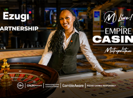 Ezugi Launches Over-The-Table (OTT) M!Live Empire Casino Roulette with Metropolitan Gaming from Empire Casino, Leicester Square
