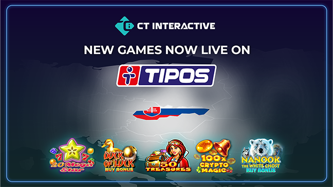 CT Interactive Launches New Game Portfolio on Tipos.sk