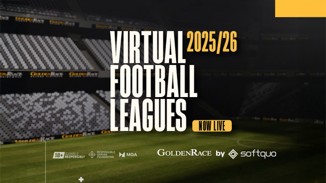 GoldenRace launches Virtual Football leagues for the 2025/26 Season