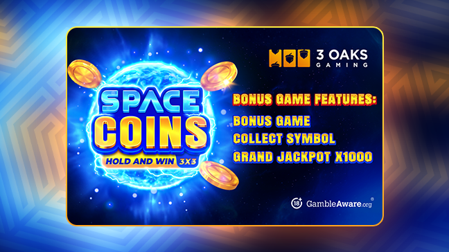Retro thrills meet cosmic wins in 3 Oaks Gaming’s latest release Space Coins