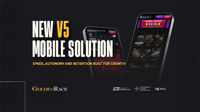 Goldenrace unveils new V5 Mobile Solution to drive player retention, brand autonomy, and speed
