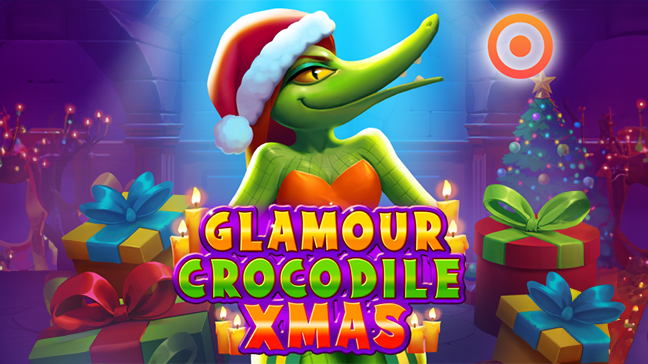 Celebrate the holidays in style with the sparkling Glamour Crocodile Christmas!