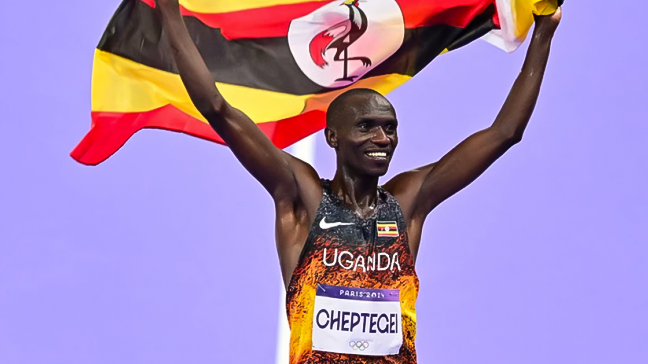 Uganda's Cheptegei makes history with gold and Olympic record in men's 10,000m at Paris 2024