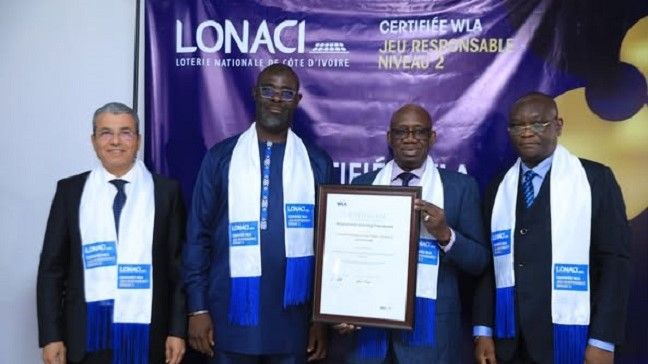 Côte d'Ivoire’s LONACI receives WLA Responsible Gaming Level 2 Certification