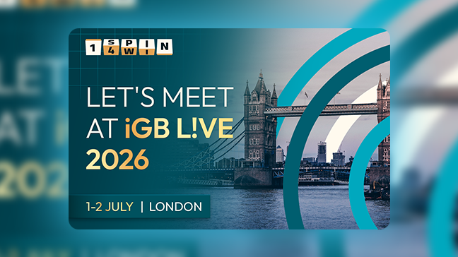 1spin4win announces participation in iGB L!VE London 2026