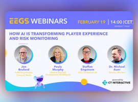 CT Interactive Sponsors EEGS Webinar “How AI Is Transforming Player Experience and Risk Monitoring”