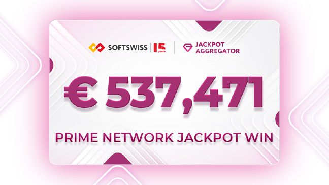 SOFTSWISS prime network jackpot hits €537K in latest draw