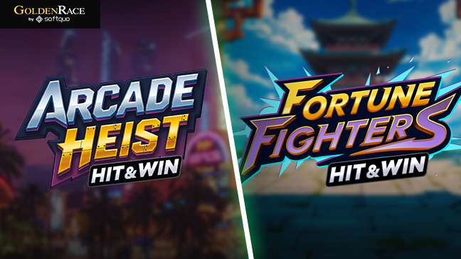 GoldenRace’s new Hit&Win games, Arcade Heist & Fortune Fighters