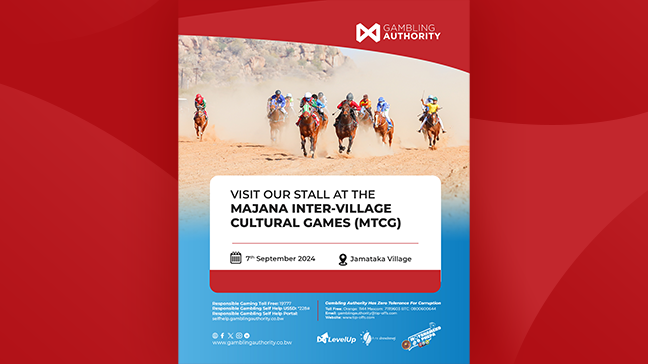 Botswana Gambling Authority promotes responsible gambling at MAJANA Cultural Games