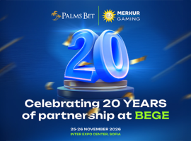 Palms Bet and MERKUR GAMING Celebrate 20 Years of Partnership at BEGE 2026