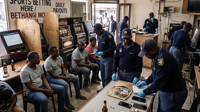 South Africa launches coordinated illegal gambling crackdown with 13 arrests in Limpopo