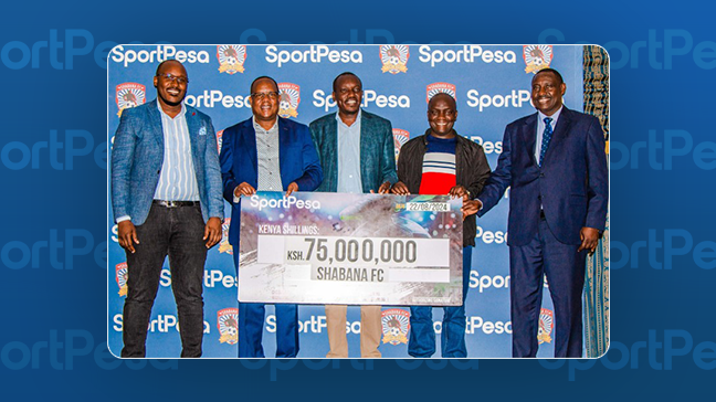 SportPesa's Ksh 75 Million partnership with Shabana FC boosts Kenyan football