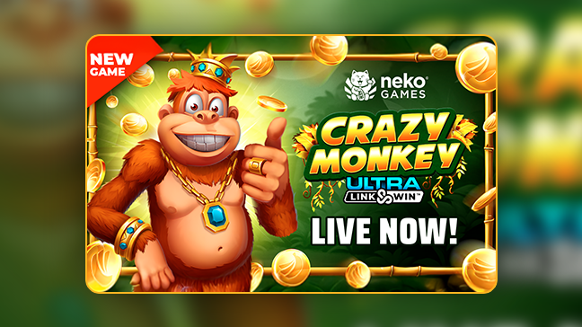 Crazy Monkey Ultra Link&Win TM Swings Into Games Global Casinos Worldwide