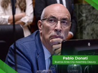 Pablo Donati proposes reducing taxes on essential goods and healthcare services, offsetting the losses by increasing the gambling tax and interest rate from 12% to 15