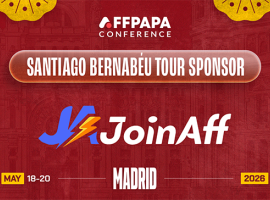 JoinAff as Bernabéu Tour Sponsor at AffPapa Conference Madrid