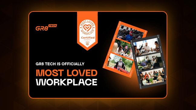 GR8 Tech Named “Most Loved Workspace”  and It’s All Because of the People