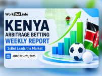 Kenya Arbitrage Betting Weekly Report: 1xBet Leads the Market in June 22–28, 2026