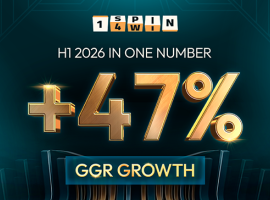 1spin4win achieves strong H1 2026 growth with GGR up 47% year over year