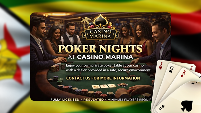 Casino Marina Harare rolls out private-table poker nights in Zimbabwe