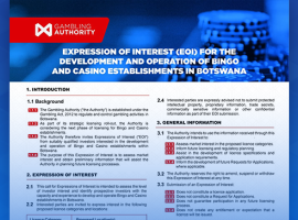 Botswana Gambling Authority seeks investors ahead of new bingo and casino licensing phase