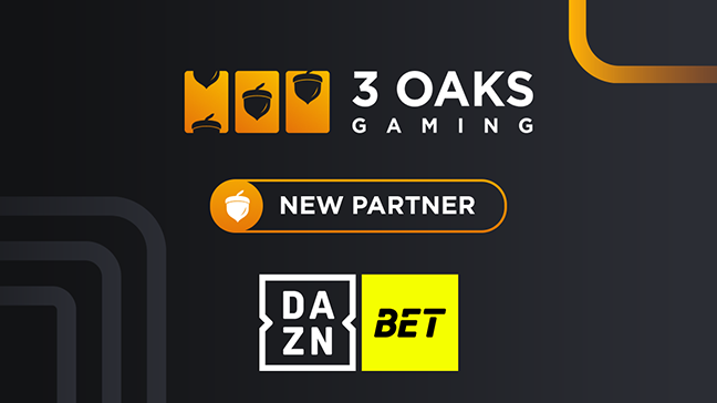 3 Oaks Gaming extends UK reach with DAZN Bet partnership
