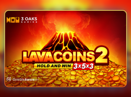 3 Oaks Gaming turns up the heat in Lava Coins 2: Hold and Win 3x5x3