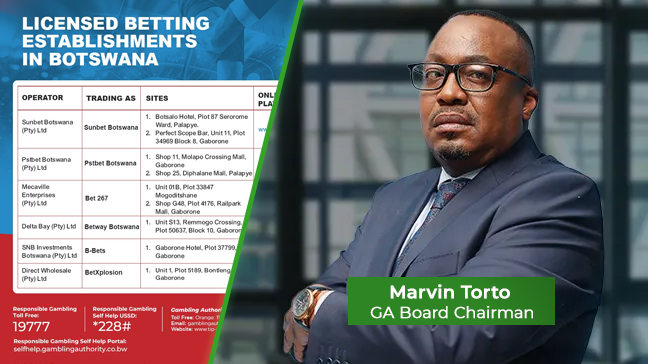 Botswana’s Gambling Authority Publishes Updated Registry of Licensed Betting Operators