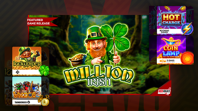 Million Irish leads REEVO’s latest slot releases with thrilling mechanics