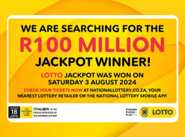 Ithuba urges South African lotto players to check tickets for unclaimed R100 million jackpot