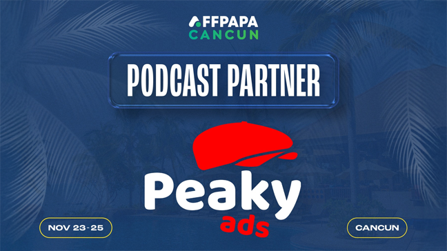 Peaky Ads as Official Podcast Partner at AffPapa Conference Cancun