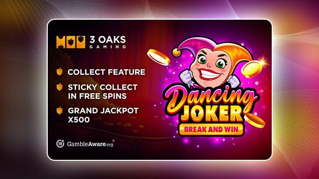 3 Oaks Gaming introduces fresh mechanic with Dancing Joker: Break and Win
