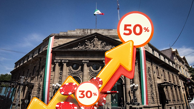 The Mexican government may raise the gambling tax from 30% to 50%