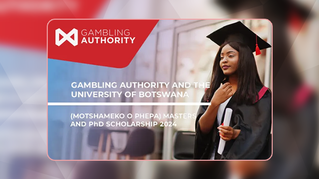 The Gambling Authority of Botswana launches Motsamiko Opepa sponsorship for advanced studies