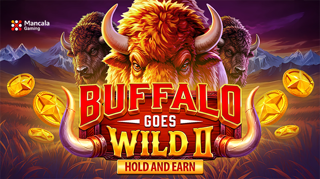 Mancala Gaming Releases Buffalo Goes Wild II: Hold & Earn, Coin Boosters and Four Jackpots