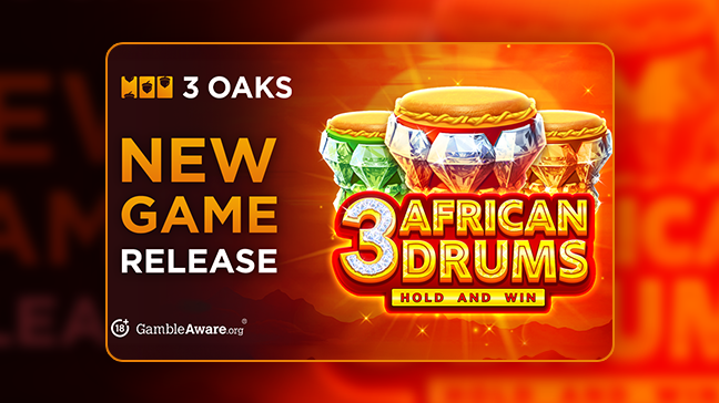 Embark on a safari adventure with 3 Oaks Gaming’s 3 African Drums: Hold and Win