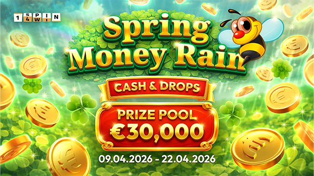 1spin4win launches “Spring Money Rain” network promotion with 30,000 prize pool